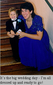Wedding Day:  Mom and Me all dressed up